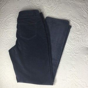 L.L. Bean Blue Soft Corduroy Straight Leg Favorite Fit Pants 8